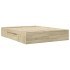 Estructura de cama sin colchón madera roble Sonoma 150x200