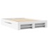 Estructura de cama madera de ingeniería blanca 150x200