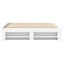 Estructura de cama madera de ingeniería blanca 150x200
