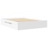 Estructura de cama madera de ingeniería blanca 150x200