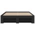 Estructura de cama madera de ingeniería negra 140x190