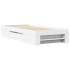 Estructura de cama madera de ingeniería blanca 100x200