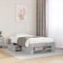 Estructura de cama madera de ingeniería gris hormigón 90x190