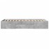Estructura de cama madera de ingeniería gris hormigón 90x190