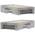 Estructura de cama madera de ingeniería gris hormigón 90x190