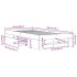 Estructura de cama madera de ingeniería gris hormigón 90x190