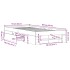 Estructura de cama madera de ingeniería negra 90x200