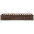 Estructura de cama sin colchón madera marrón roble 90x200