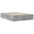 Estructura de cama madera de ingeniería gris hormigón