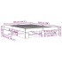 Estructura de cama madera de ingeniería gris hormigón