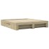 Estructura de cama sin colchón roble Sonoma 200x200