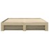 Estructura de cama sin colchón roble Sonoma 200x200