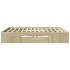 Estructura de cama sin colchón roble Sonoma 200x200