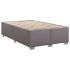 Estructura de cama sin colchón cuero sintético gris 120x190