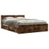 Cama con cabecero madera de ingeniería roble ahumado 140x190