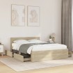 Cama con cabecero madera de ingeniería roble Sonoma 120x190 cm