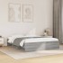 Estructura de cama sin colchón gris Sonoma 160x200