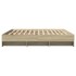 Estructura de cama sin colchón roble Sonoma 200x200