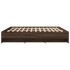 Estructura de cama sin colchón roble marrón 200x200