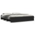 Cama sin colchón negro 180x200 cm madera de