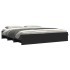 Cama sin colchón negro 180x200 cm madera de