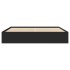 Cama sin colchón negro 180x200 cm madera de