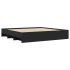 Cama sin colchón negro 180x200 cm madera de