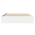 Estructura de cama madera de ingeniería blanca 150x200