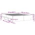 Estructura de cama sin colchón madera roble ahumado 150x200