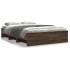 Estructura de cama sin colchón madera marrón roble 140x200