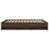 Estructura de cama sin colchón madera marrón roble 150x200