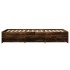 Estructura de cama sin colchón madera roble ahumado 100x200