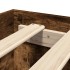 Estructura de cama sin colchón madera roble ahumado 100x200