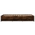 Estructura de cama sin colchón madera roble ahumado 90x200