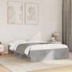 Estructura de cama madera de ingeniería gris hormigón 140x190cm