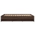 Estructura de cama sin colchón madera marrón roble 120x190