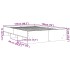 Estructura de cama sin colchón madera marrón roble 120x190