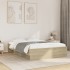 Estructura de cama madera de ingeniería roble Sonoma 135x190