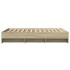 Estructura de cama madera de ingeniería roble Sonoma 135x190
