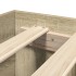 Estructura de cama madera de ingeniería roble Sonoma 135x190