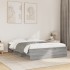 Estructura de cama madera de ingeniería gris Sonoma 140x190