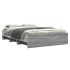 Estructura de cama madera de ingeniería gris Sonoma 140x190