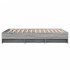 Estructura de cama madera de ingeniería gris Sonoma 140x190