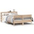 Estructura de cama sin colchón madera de pino blanco 150x200