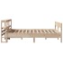 Estructura de cama sin colchón madera de pino blanco 150x200