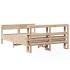 Estructura de cama sin colchón madera de pino blanco 150x200