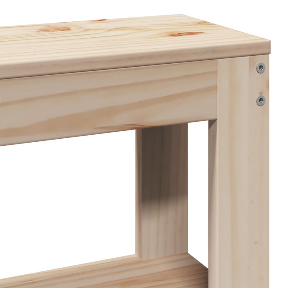 Estructura de cama sin colchón madera de pino blanco 150x200