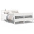 Estructura de cama sin colchón madera de pino blanco 135x190