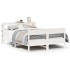 Estructura de cama sin colchón madera maciza de pino 160x200