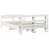 Estructura de cama sin colchón madera maciza de pino 160x200